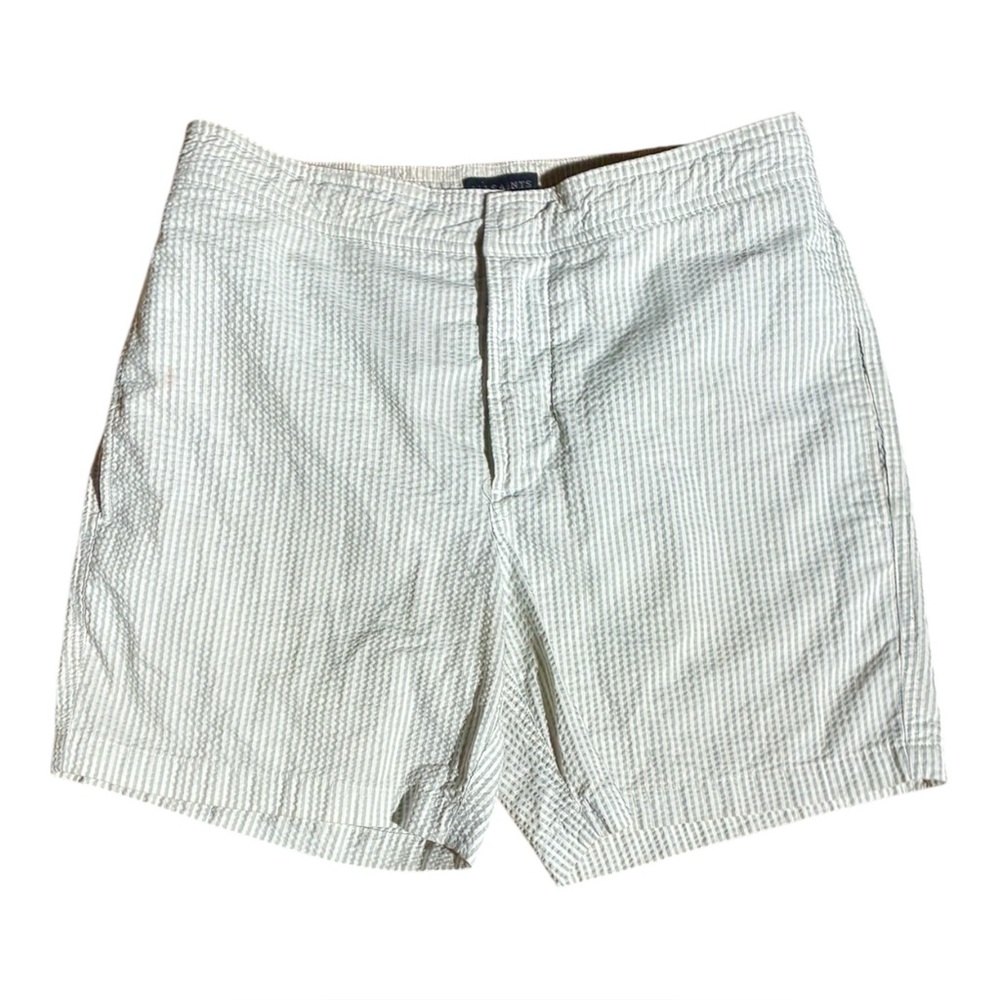 Allsaints Seersucker Swim Trunks Shorts